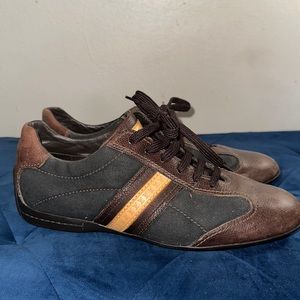 Louis Vuitton Brown Brooklyn Low Top Sneakers Size US 8.5